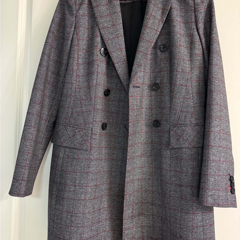 Soia & Kyo Gray Double-Breasted Coat